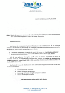 lettre convocation rencontre